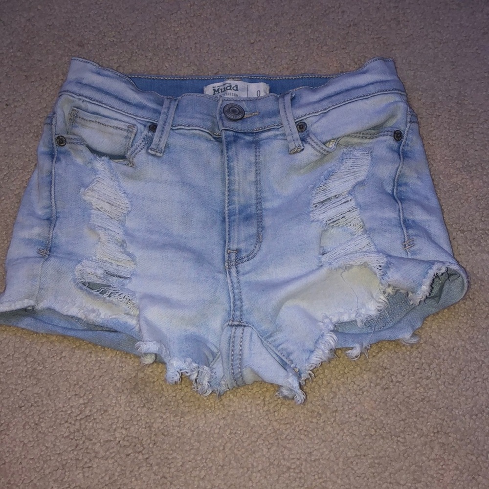 ripped jean shorts